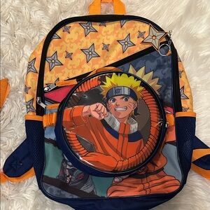 Bioworld Anime Character Kids Backpack - Orange and Navy